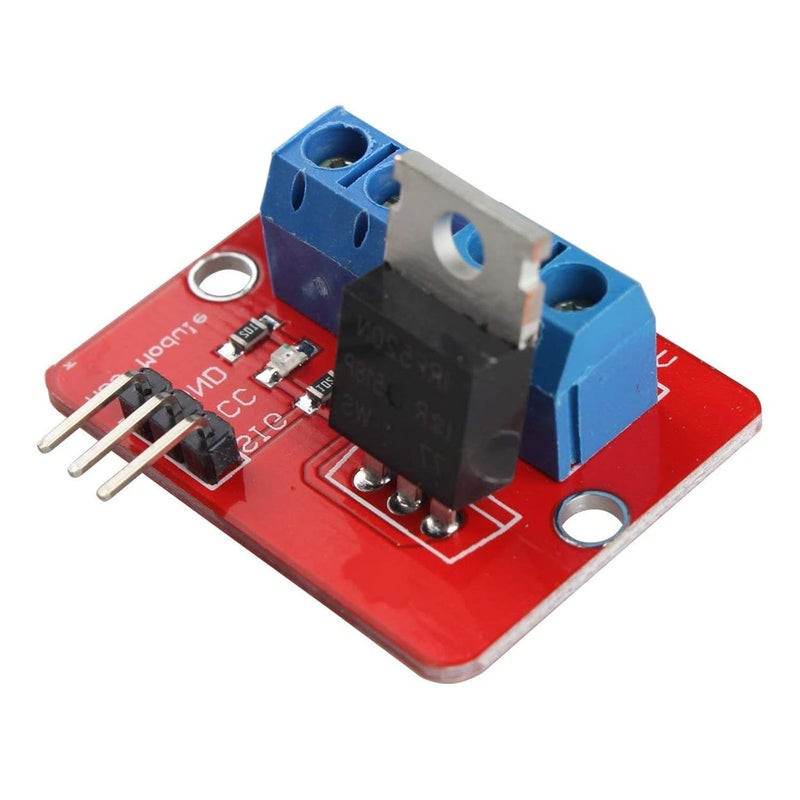 hiBCTR 5pcs IRF520 MOSFET Driver Module: 0-24V 5A Switch for Arduino, Raspberry Pi & ARM MCU​ - Image 3